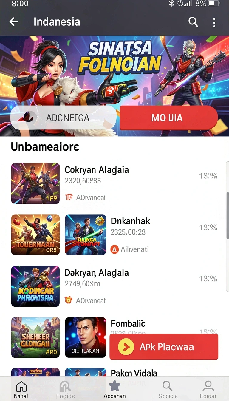 Tampilan utama aplikasi bintangmpo Versi Terbaru untuk Android Tanpa Ribet yang intuitif dan efisien.